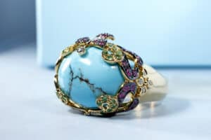 turquoise cocktail ring