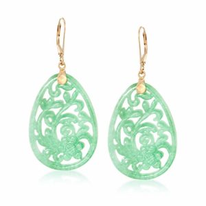 carved jade earrings