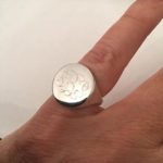 monogrammed signet ring