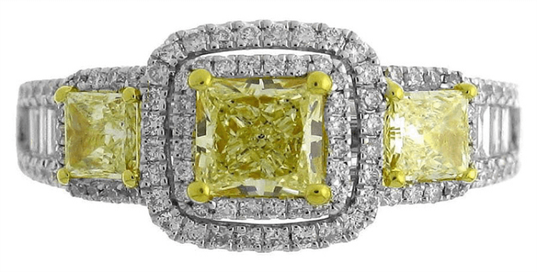 How to choose yellow diamond for engagement ring