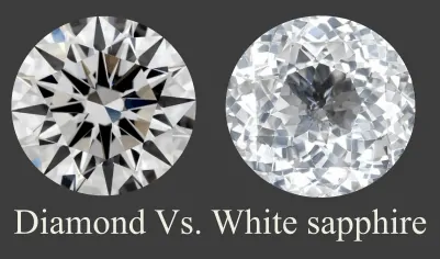 Diamond vs white sapphire