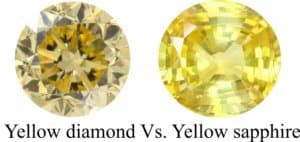 Yellow diamond Vs. Yellow sapphire