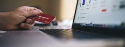 Boyfriend shopping jewelry online for her girlfriend