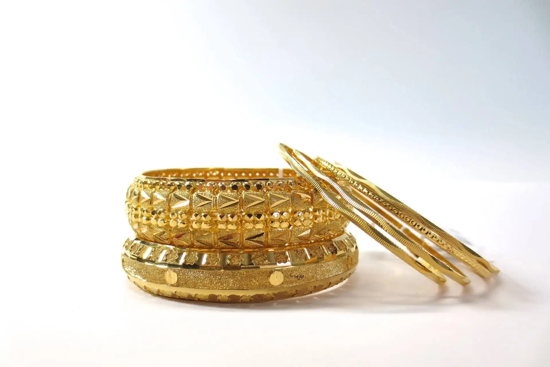 Gold bracelets