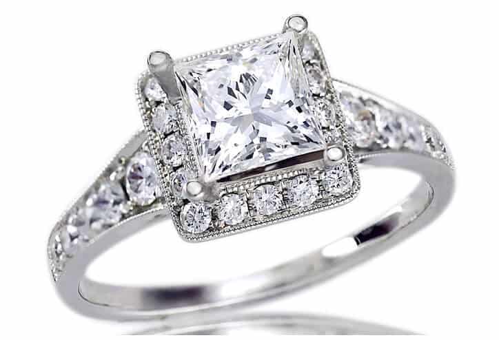 Princess-cut-diamond-in-halo-setting – Jewelry Guide Princess-cut-diamond-in-halo-setting – Jewelry Guide