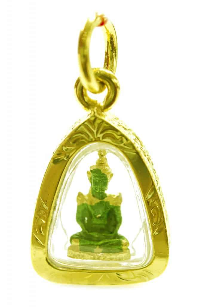 Gold Pendant Cameo Buddha Jewelry
