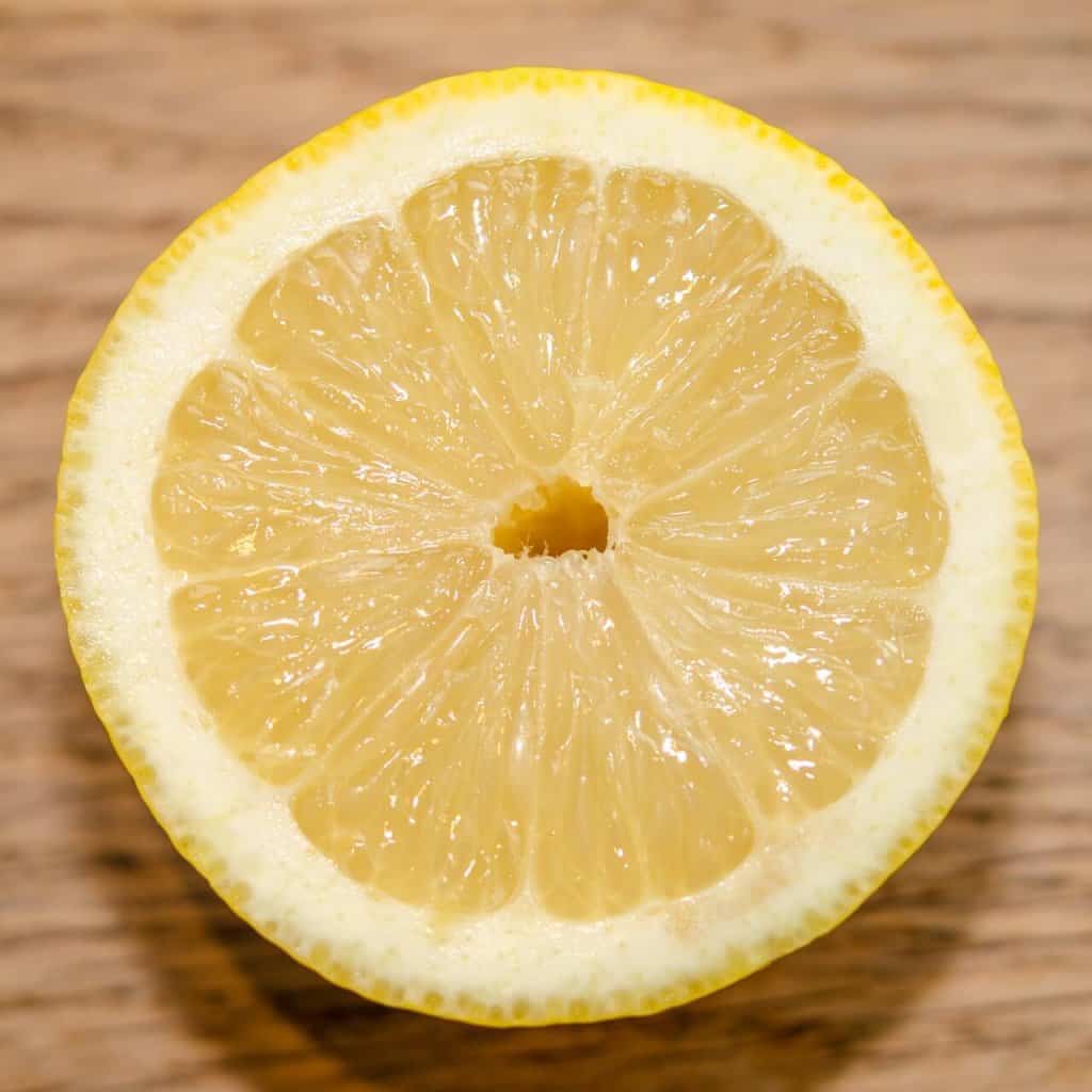 lemon for copper cleaning