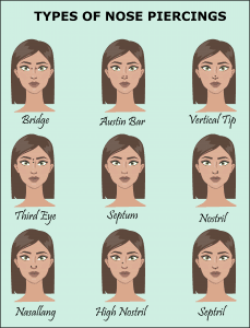 Types Of Nose Piercing Jewelry Guide