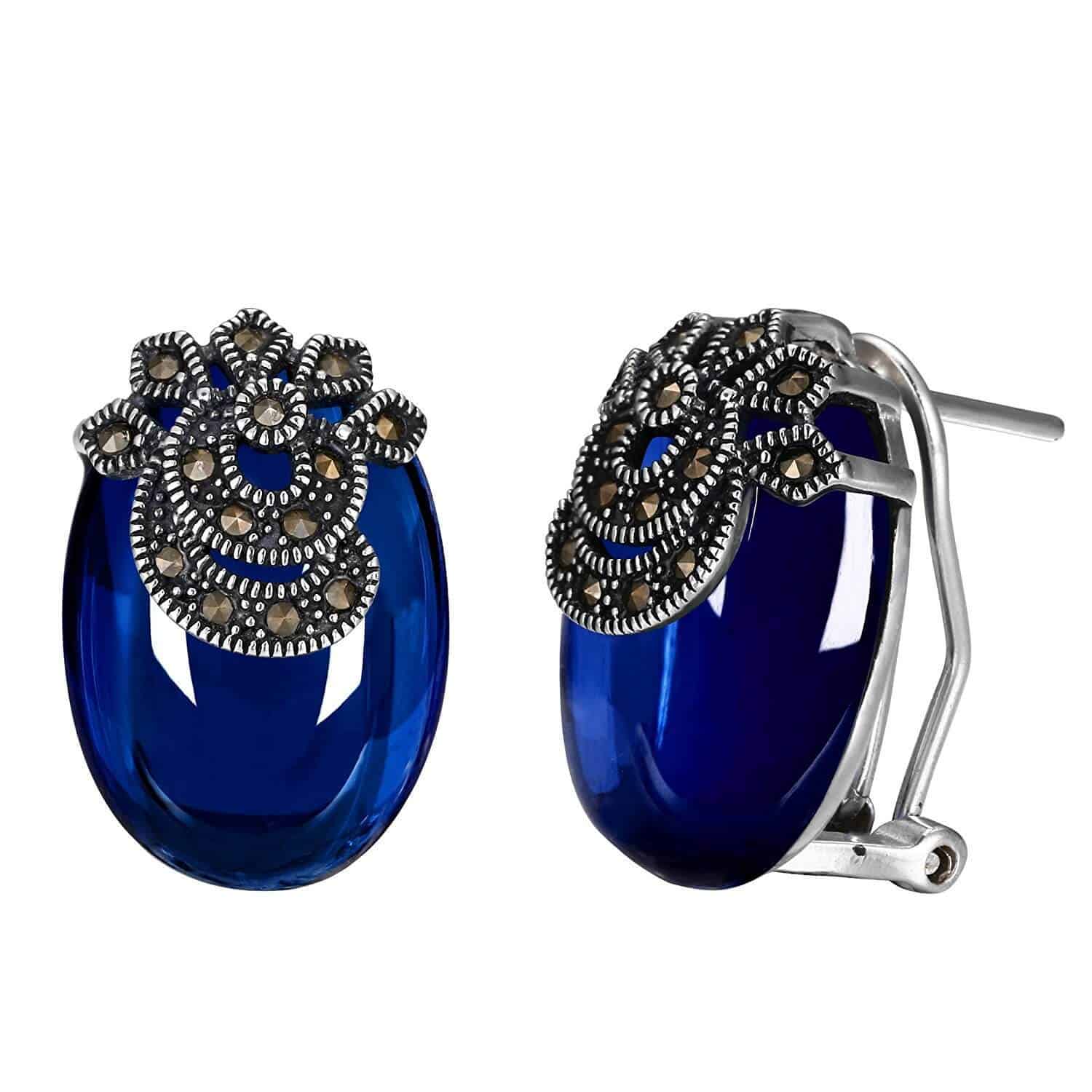 Blue Garnet earrings