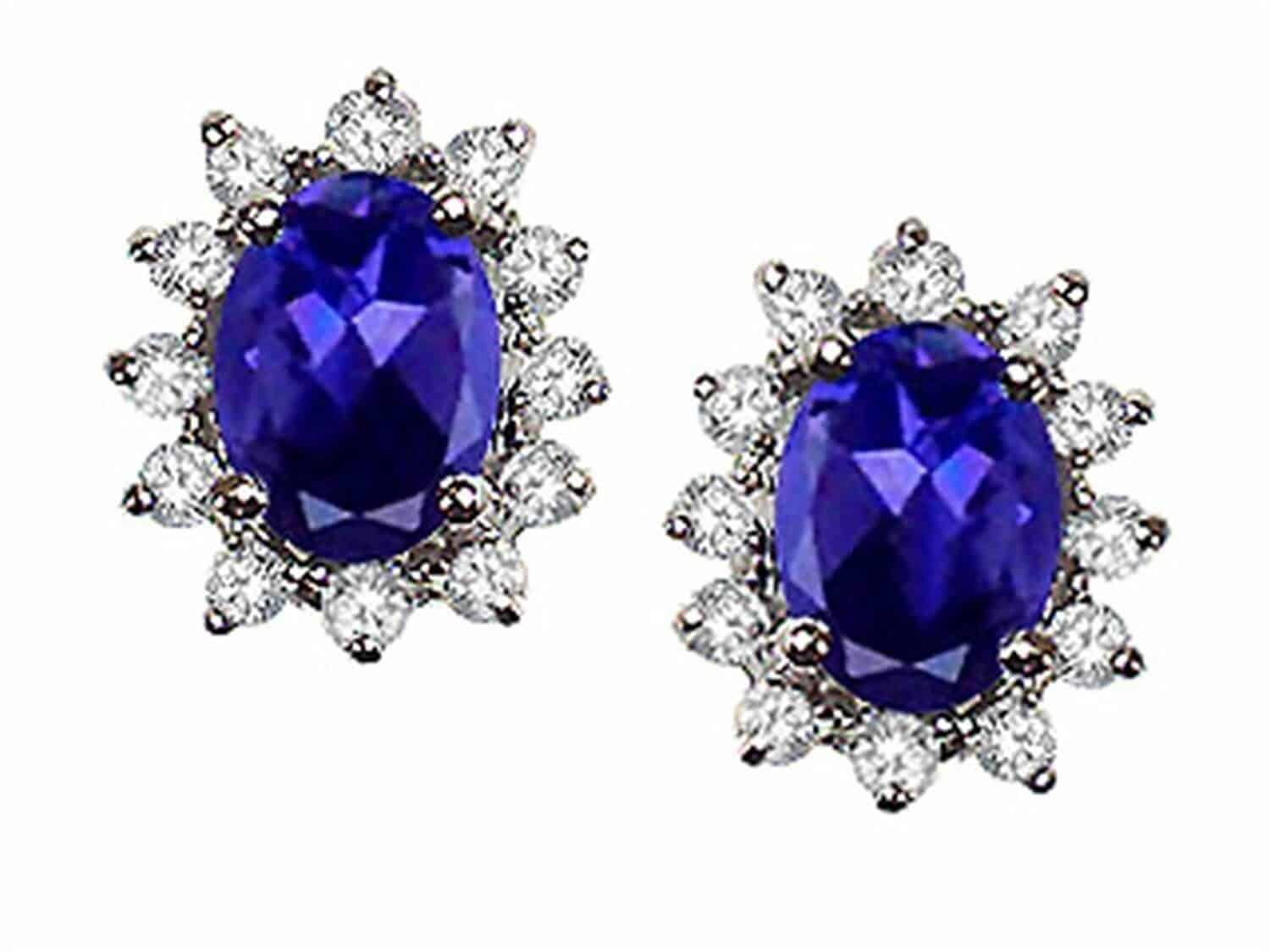 Blue Iolite earrings