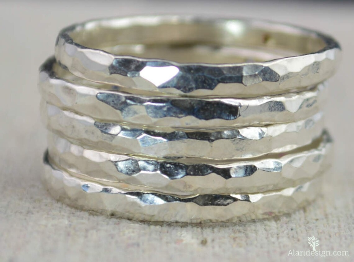 Super Thick Pure Silver Stackable Ring
