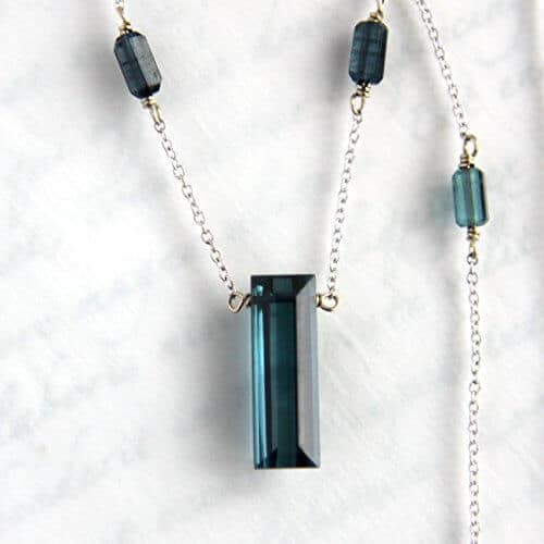 blue tourmaline necklace