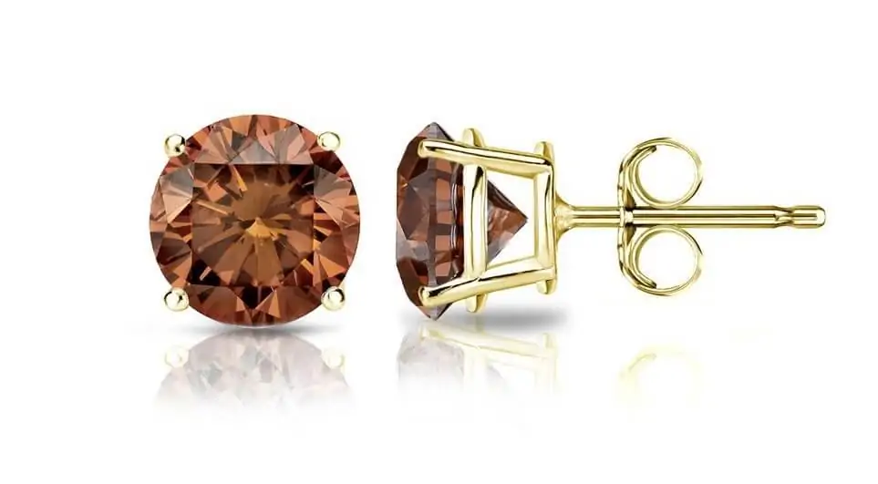 Brown Diamond Stud