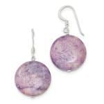 Pink lepidolite earrings