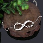 Name and date streling silver bracelet
