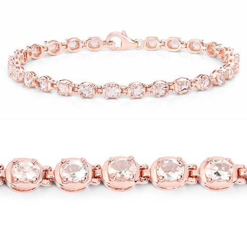 Pink morganite bracelet 