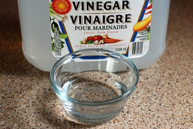 vinegar in bowl