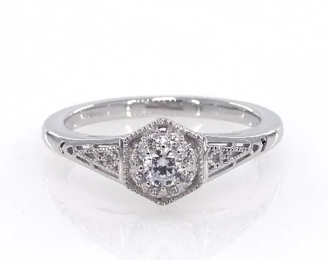 cluster engagement ring