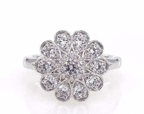 cluster setting engagement ring