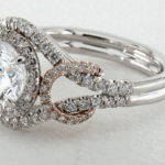 double shank setting engagement ring