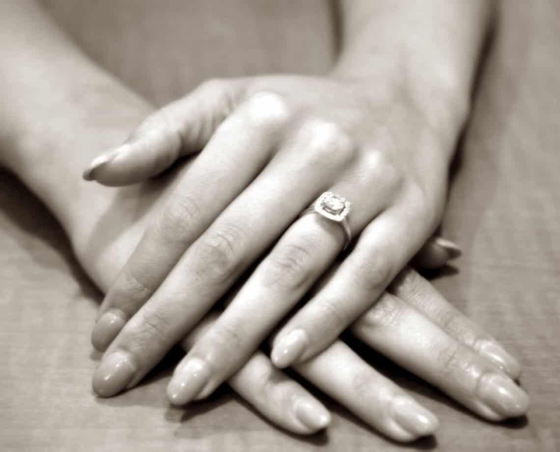 Do You Wear Engagement Ring During Wedding Ceremony at James Marts blog What hand to wear engagement ring