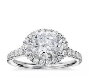 oval diamond east-west engagement ring