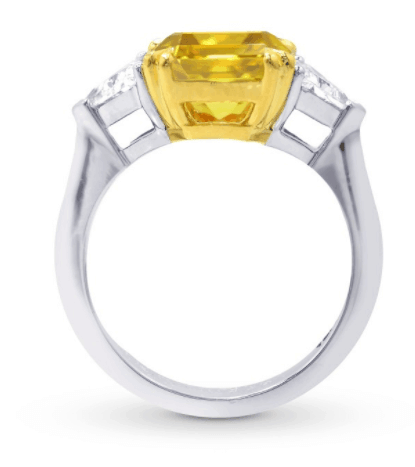 Yellow diamond engagement ring from leibish