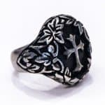 Tarnised silver plated ring