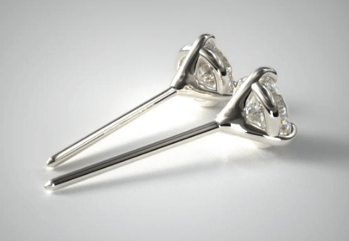martini style diamond stud earrings