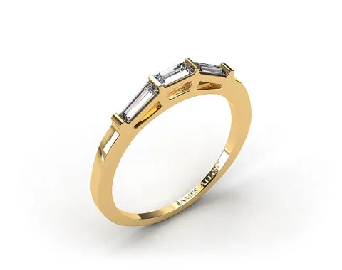 Wedding band yellow gold