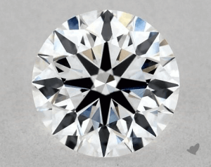 Round cut diamond color D