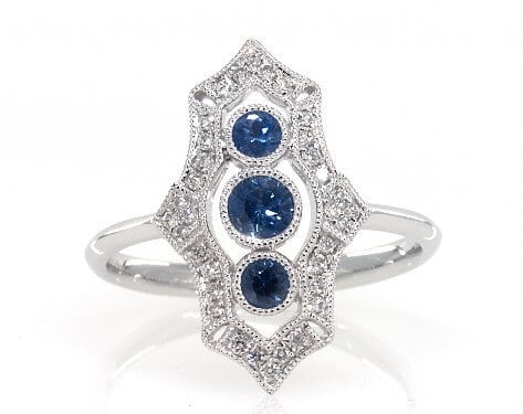 vintage sapphire ring jewelry gift