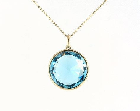 Blue topaz necklace