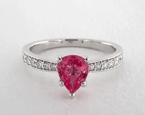 Pink sapphire ring