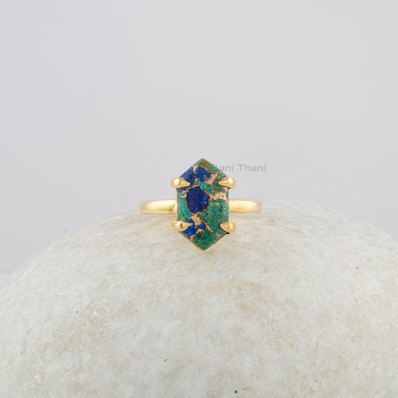 Azurite Ring - Sterling Silver