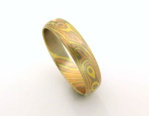 Mokume Gane Wedding Ring