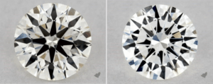 comparing two round diamond