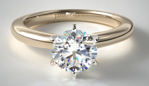 6 prong engagement ring