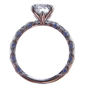 lace finishing engagement ring