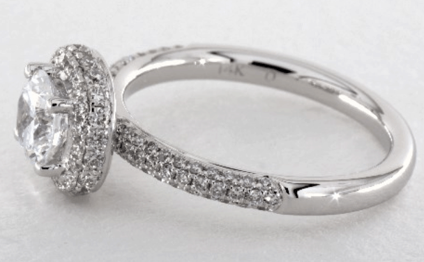 side view micro pave ring