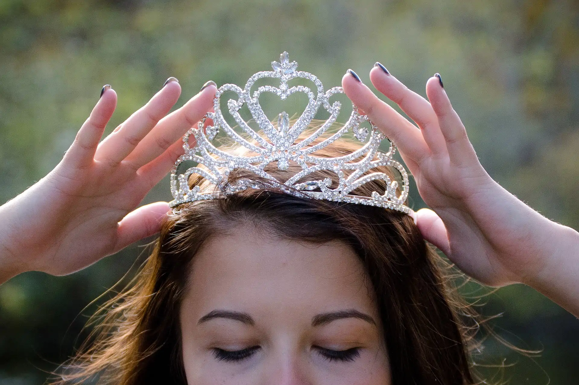 Bride wearing Tiara