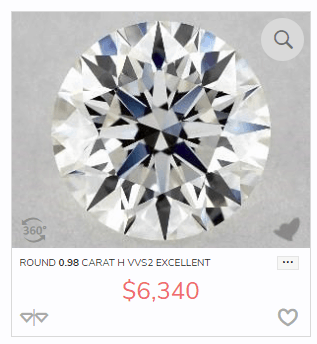 0.98 carat round shape dimond