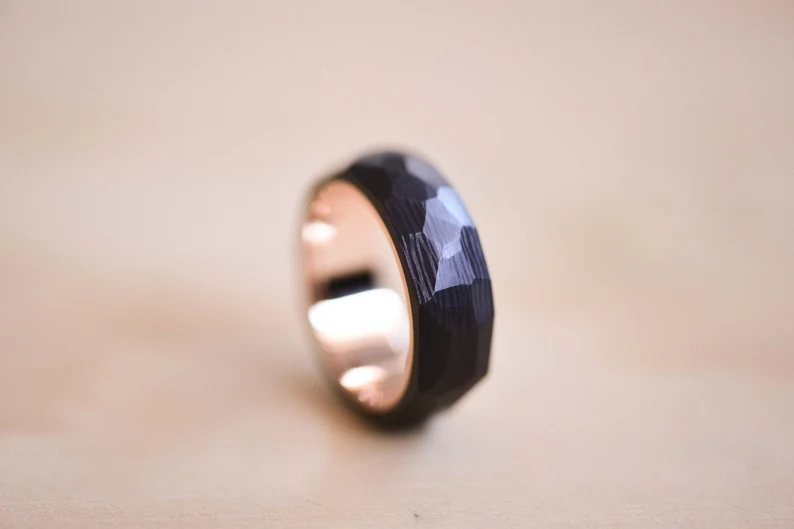 Faceted Carbon Fiber Ring