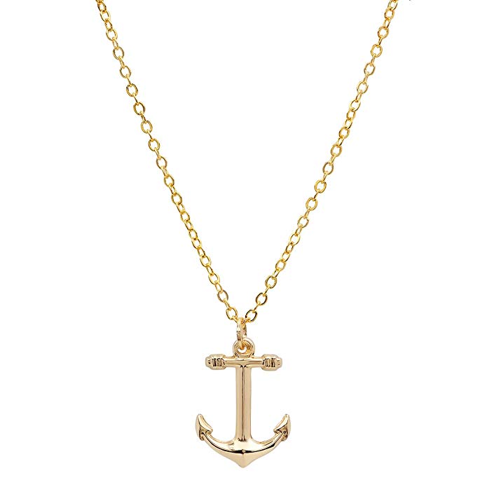 anchor pendant gold