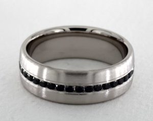 black diamond mens ring