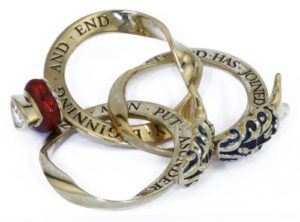 gimmel ring engraved