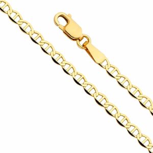 Yellow gold mariner chain