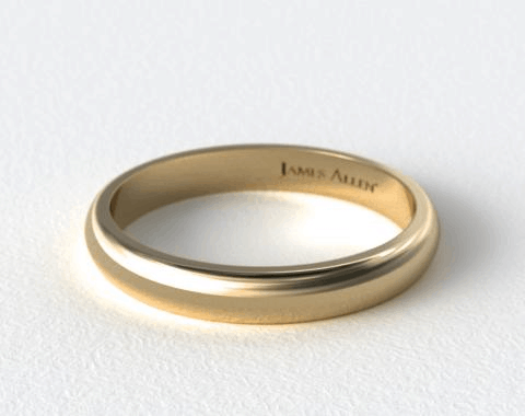 simple gold wedding band
