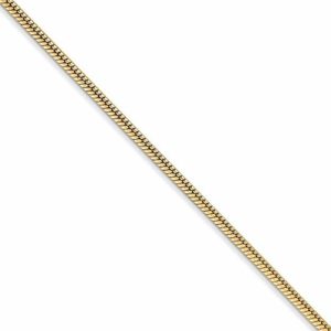 Yellow gold snake chain