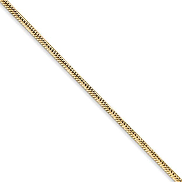 Yellow gold snake chain